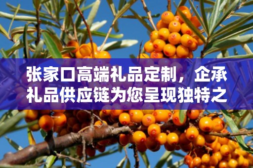 张家口高端礼品定制，企承礼品供应链为您呈现独特之选